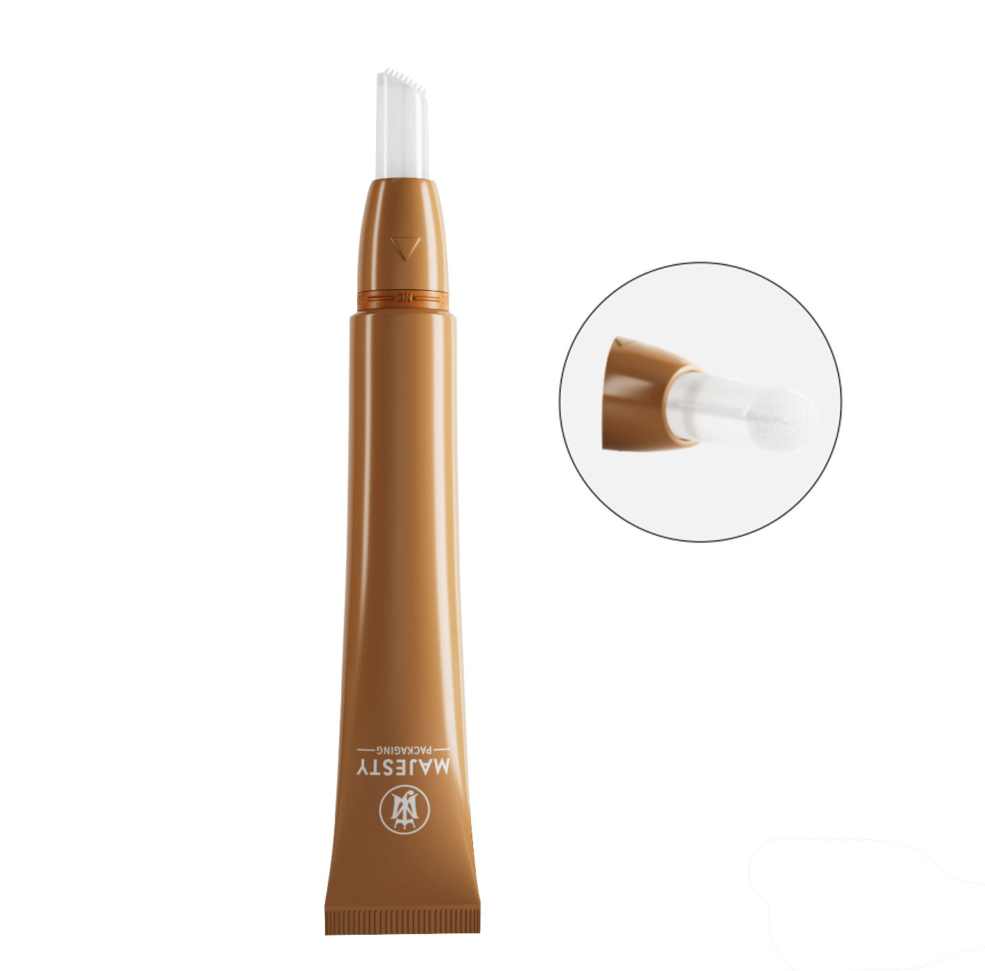 Изготовленный на заказ мягкий пластиковый пустой тюбик для жидких румян, роликовый шарик, массажный аппликатор, кисть для лака для ногтей, упаковка масла, упаковка для ухода за губами