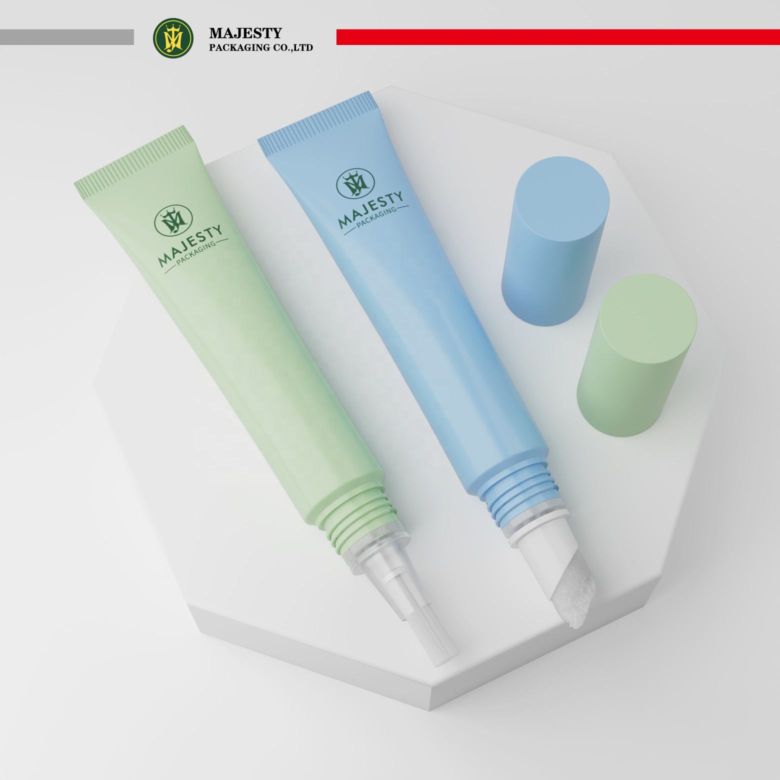 OEM 5ML-20ML Косметический шланг Аппликатор для лака для ногтей Головка щетки Пустая пластиковая упаковка тубы