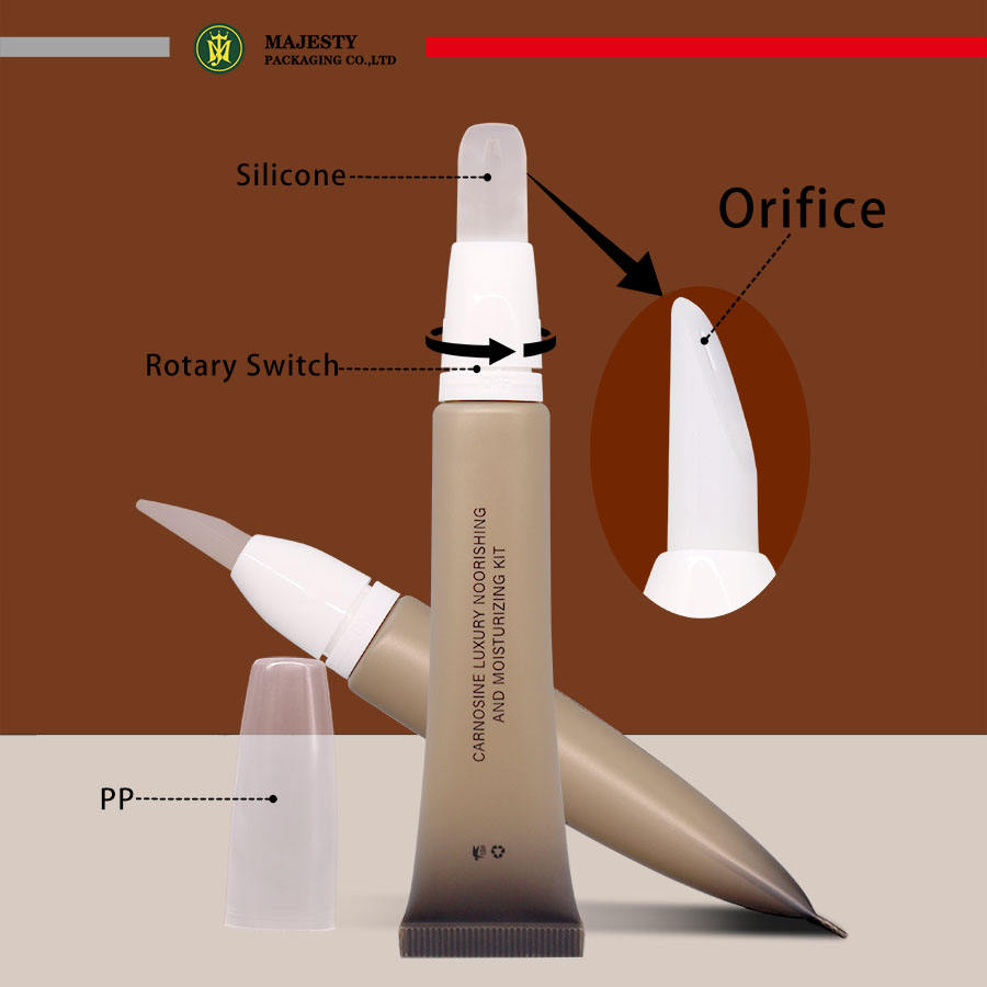Круглый 8 мл, 10 мл, 15 мл, блеск для губ, помада, бальзам для губ, тюбик с кисточкой или силиконовой головкой, косметический тюбик, функциональная упаковка