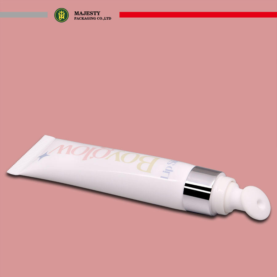 Индивидуальный керамический аппликатор диаметром 19 мм, серебристый металлический колпачок, емкость 5-25 мл, крем для глаз, 2-слойные полиэтиленовые пластиковые тюбики