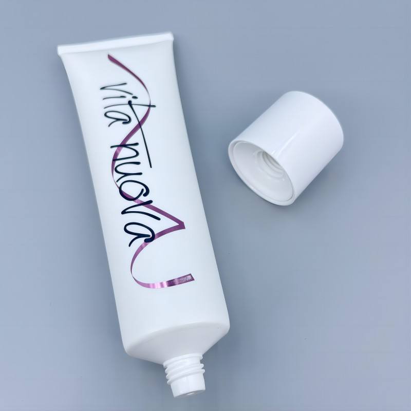 Матовый косметический пластиковый тюбик с логотипом под заказ для солнцезащитного крема для лица, ухода за кожей, лосьона для тела, упаковки тюбика с кремом для рук с завинчивающейся крышкой