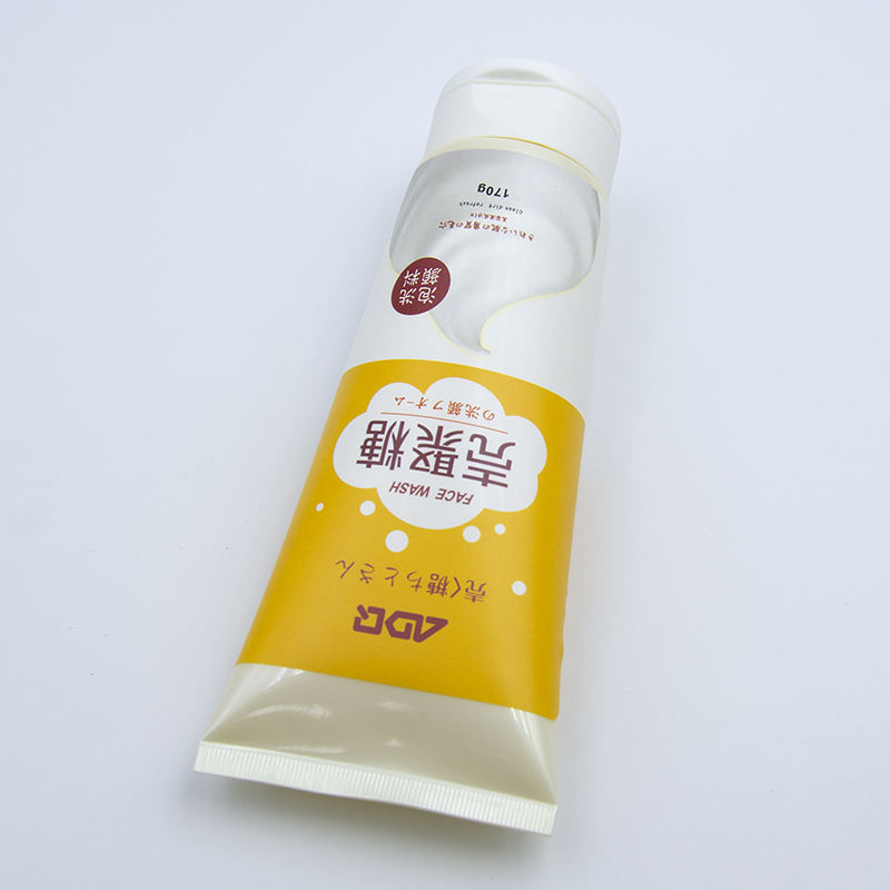 Мягкая пластиковая трубка OEM с откидной крышкой для крема для рук, ухода за кожей лица, с поверхностью горячего тиснения, косметический лосьон