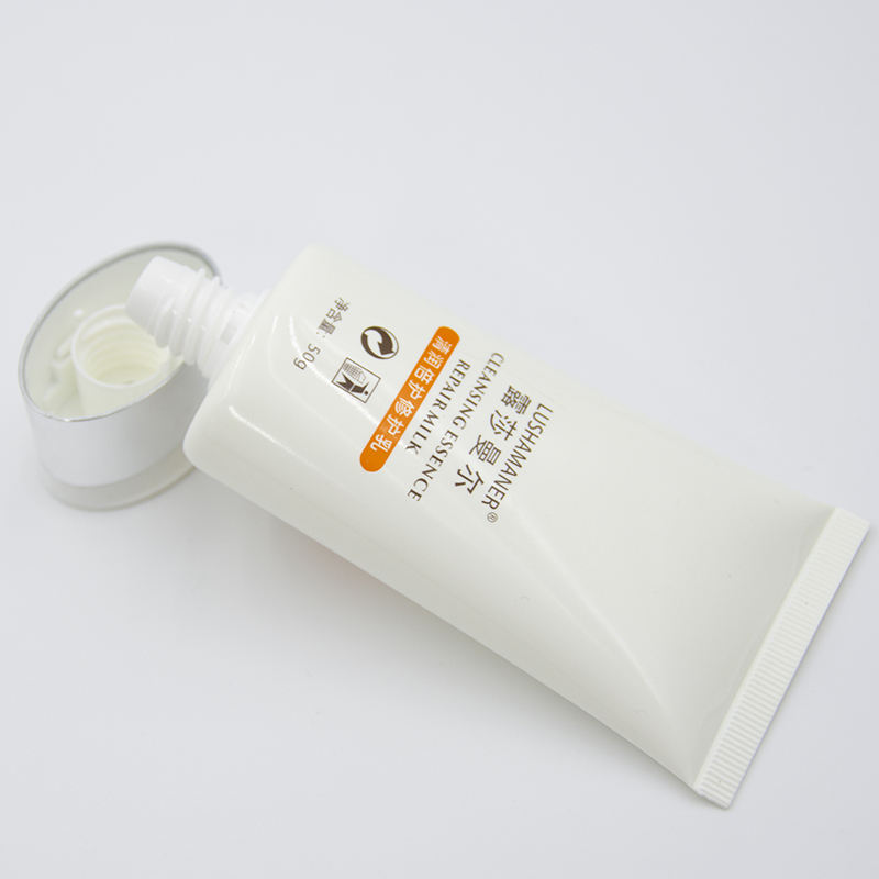 Плоский пластиковый косметический тюбик с индивидуальным логотипом для ухода за кожей, овальный тюбик для BB-крема и солнцезащитного крема для масок для лица, косметическая упаковка