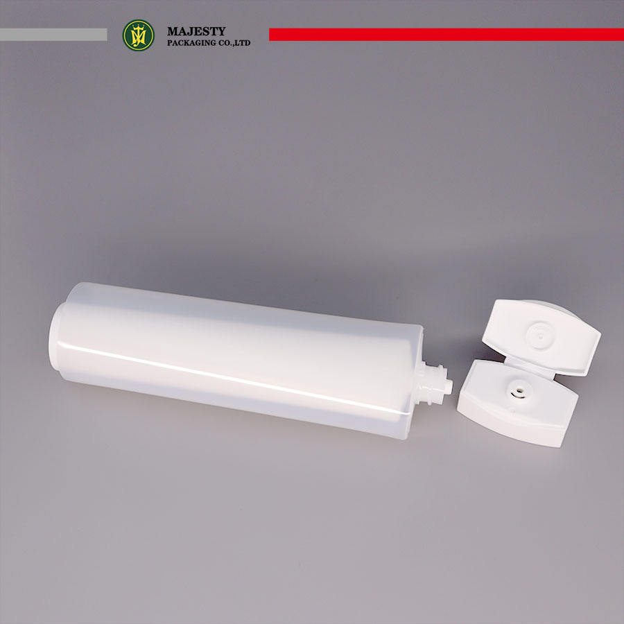 Двухслойный двухкамерный тюбик с откидной крышкой Керамический колпачок Лосьон для тела Пластиковый тюбик для мытья лица Упаковка Косметический тюбик для ухода за кожей