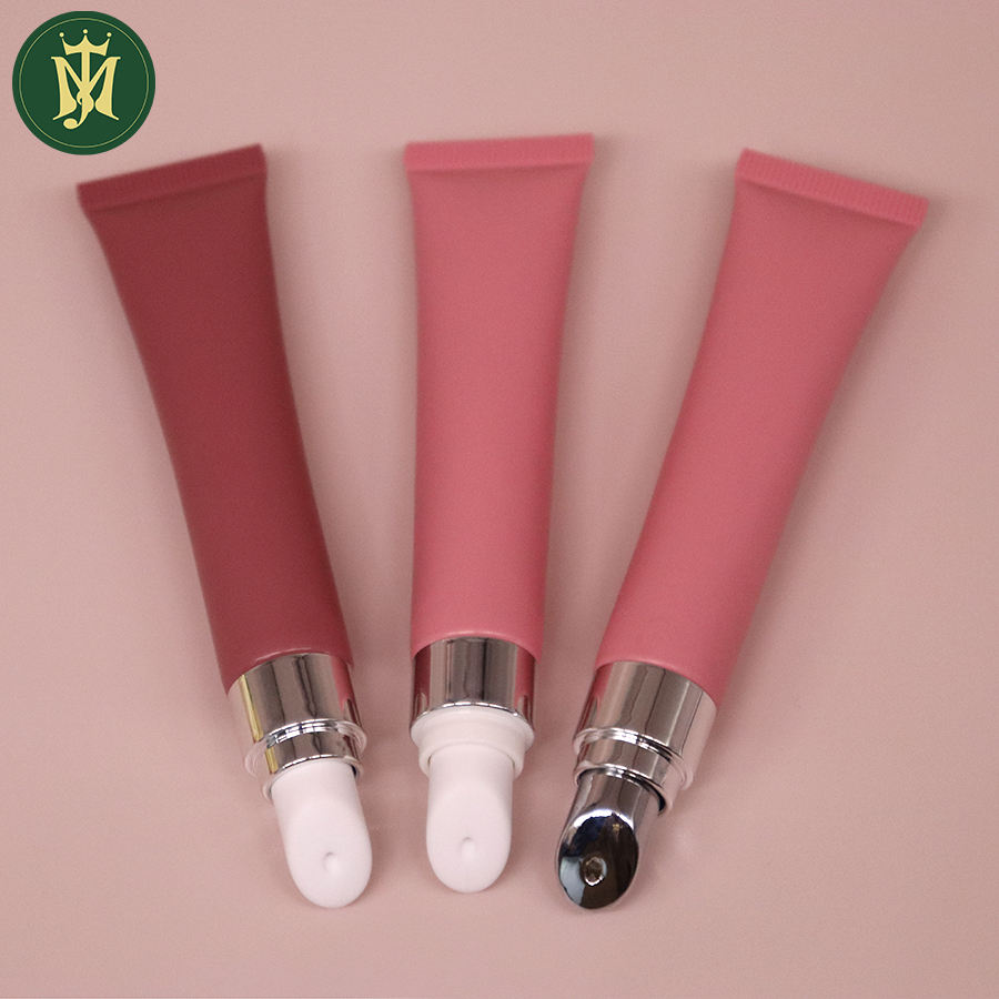 Изготовленные на заказ пустые мягкие тюбики для губной помады, туши и ухода за кожей с аппликатором из цинкового сплава и массажной сыворотки для глаз для ухода за губами
