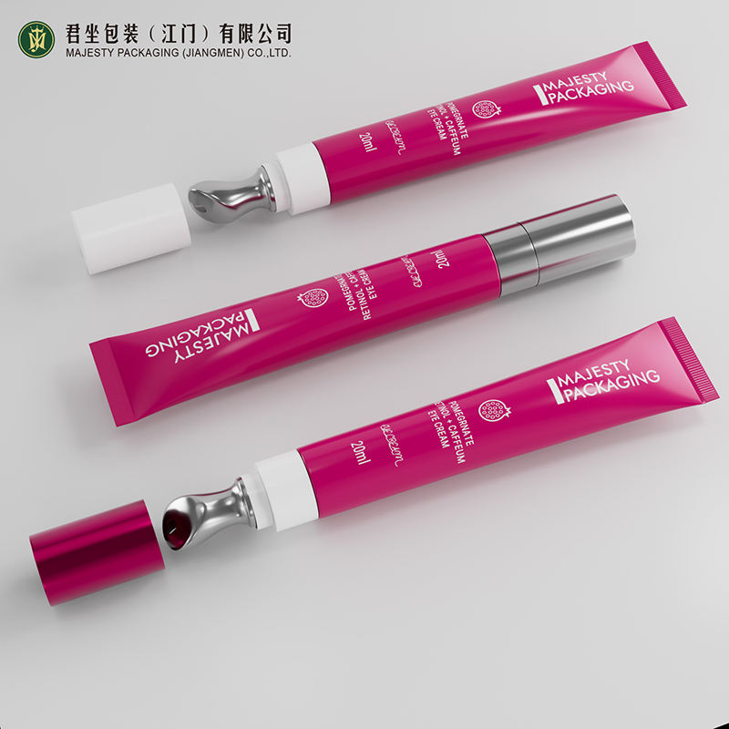 Изготовленные на заказ пустые мягкие тюбики для губной помады, туши и ухода за кожей с аппликатором из цинкового сплава и массажной сыворотки для глаз для ухода за губами